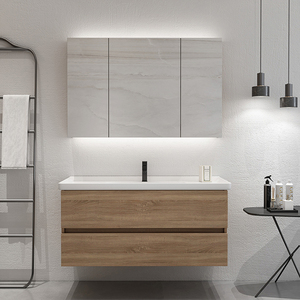 Lavabo resistente al agua <span class=keywords><strong>de</strong></span> pie <span class=keywords><strong>con</strong></span> <span class=keywords><strong>espejo</strong></span> <span class=keywords><strong>para</strong></span> armario <span class=keywords><strong>de</strong></span> <span class=keywords><strong>baño</strong></span>, <span class=keywords><strong>para</strong></span> <span class=keywords><strong>colgar</strong></span> en la pared - Product Image 2