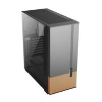 Oem Aluminum Alloy EATX Mid Tower White Smart Gaming Pc Case with RGB Fans Side Panel Window USB Ports