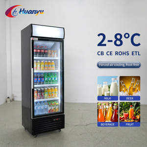 Refrigerador Comercial de Enfriamiento Rápido Sin Escarcha, Alta Capacidad para Cafetería, Diseño Moderno con Enfriamiento por Aire, de Pie, Color Negro - Product Image 2