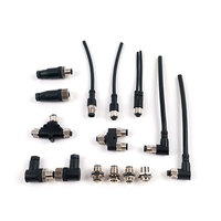 Ip68 industriel M5 M8 M9 M12 M16 M23 étanche mâle femelle prise 3 4 5 6 8 12 broches câble fil circulaire étanche M12 connecteur
