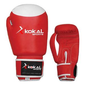 Guantes de boxeo de competición Muay Thai, de cuero genuino, profesional, con gancho y bucle, relleno multicapa, personalizado, nuevo diseño - Product Image 1