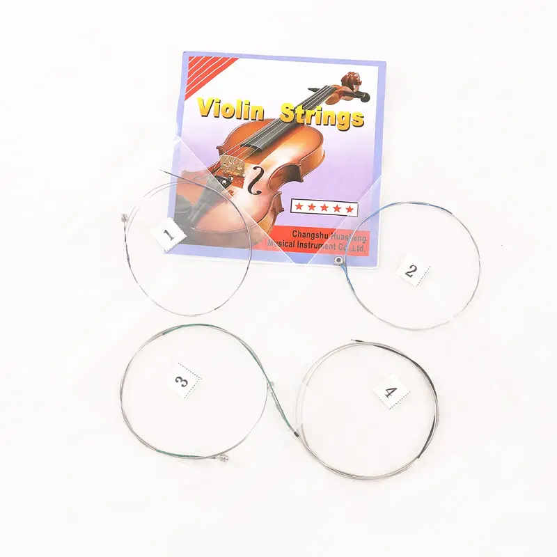 HUASHENG Full Size Violin Strings Aluminum Magnesium Alloy Materials Musical Education Violin Toys Parts Strings Set