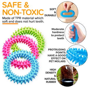 Juguete Mordedor para Perros de Goma TPR Ecológica y Duradera, en Forma de Hueso Clásico, para Uso Diario en Animales Pequeños - Product Image 4