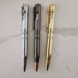 Bolígrafo <span class=keywords><strong>de</strong></span> acción <span class=keywords><strong>de</strong></span> perno <span class=keywords><strong>de</strong></span> latón macizo <span class=keywords><strong>de</strong></span> lujo, diseño <span class=keywords><strong>de</strong></span> Rifle <span class=keywords><strong>de</strong></span> alta resistencia con logotipo personalizado, barra <span class=keywords><strong>de</strong></span> Clip para Rifle en forma <span class=keywords><strong>de</strong></span> bala, barriles, Material <span class=keywords><strong>de</strong></span> Metal - Product Image 2