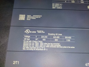 Contactor de CA de 3 polos y 1600A AF16503011701SFL677001R7011 AF1650-30-11-70 1SFL677001R7011 - Product Image 3