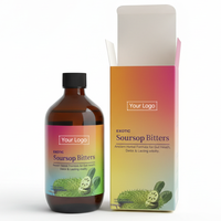 Complément Herbal Liquide OEM de Corossol Amer (Guanabana) avec Graines Noires, Moringa et Gingembre pour Soutenir la Fonction Digestive et Immunitaire, 16 Fl oz