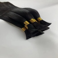 Rambut Manusia Mentah Vietnam Asli Tanpa Proses Grosir untuk Ekstensi Rambut Brasil Vendor