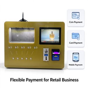 Distributeur de brumes parfumées avec paiement par pièces et cartes, lampe au-dessus des buses frontales, pour comptoirs de Beauty Mart et de Perfume Depot - Product Image 3