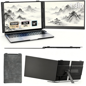 Mini Computadora con Pantalla Doble LCD, Conexión de un Solo Cable Tipo-C para Juegos de Consola y Transmisión de Pantalla de Teléfono - Product Image 1