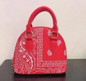 Bolso de cuero de moda para mujer Bolso Bandana estampado - Product Image 5