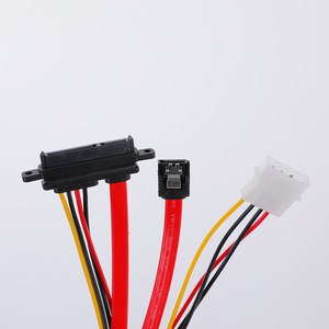 SATA Data <b>Cable</b> 22p And 7+15p <b>With</b> <b>Lock</b> Slots For Hard Drive Connection - Product Image 1