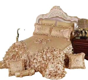 Set di Biancheria da Letto in Poliestere per Uso Domestico con Motivo Floreale, Lenzuola, Federe e Copripiumino per Letti <span class=keywords><strong>Singoli</strong></span>, Queen e King - Product Image 1