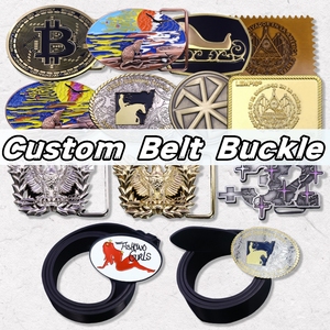 Biểu Tượng Tùy Chỉnh Thời Trang Phương Tây Nhà Thiết Kế Vành Đai Thép Không Gỉ Khóa Tùy Chỉnh Người Đàn Ông Phụ Nữ Cao Bồi Rhinestone Cao Bồi Vành Đai Khóa - Product Image 2