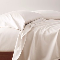 Parure de draps 100 % coton 600 fils, 3 pièces, unie, respirante, pour la maison, l'hôtel et les mariages – Vente en gros