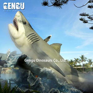 Hochwertige Indoor Indoor Water Park Dekoration Stahl Hai Modells imulation - Product Image 2
