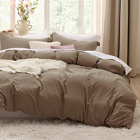 Parure de lit en coton 100% moelleux 400TC, écologique, moderne, de luxe, avec housses de coussin, taille personnalisée