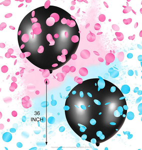 Impreso personalizado género revelan bebé ducha globo de confeti de cumpleaños partido cumpleaños decoración - Product Image 2