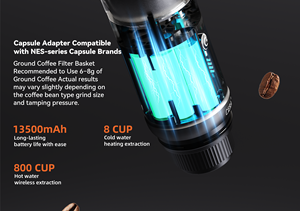 เครื่องชงกาแฟ2025พกพาอัตโนมัติ20บาร์รถยนต์โรงแรมอุปกรณ์ปีนเขากลางแจ้งเครื่องชงกาแฟแบบประหยัดสำหรับเดินทาง - Product Image 5