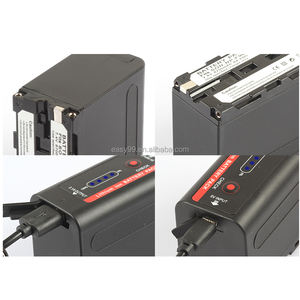 بطارية NP-F980 NP-F970 بسعة 8700 مللي أمبير ساعة لكاميرات سوني NP F970 F960 F980 F550 F750 MC1500C مع مؤشر LED ومخرج شحن USB وبنك طاقة - Product Image 6