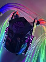 Masque LED flexible RGB Laserman, casque LED super cool pour spectacle de danse, performance sur scène