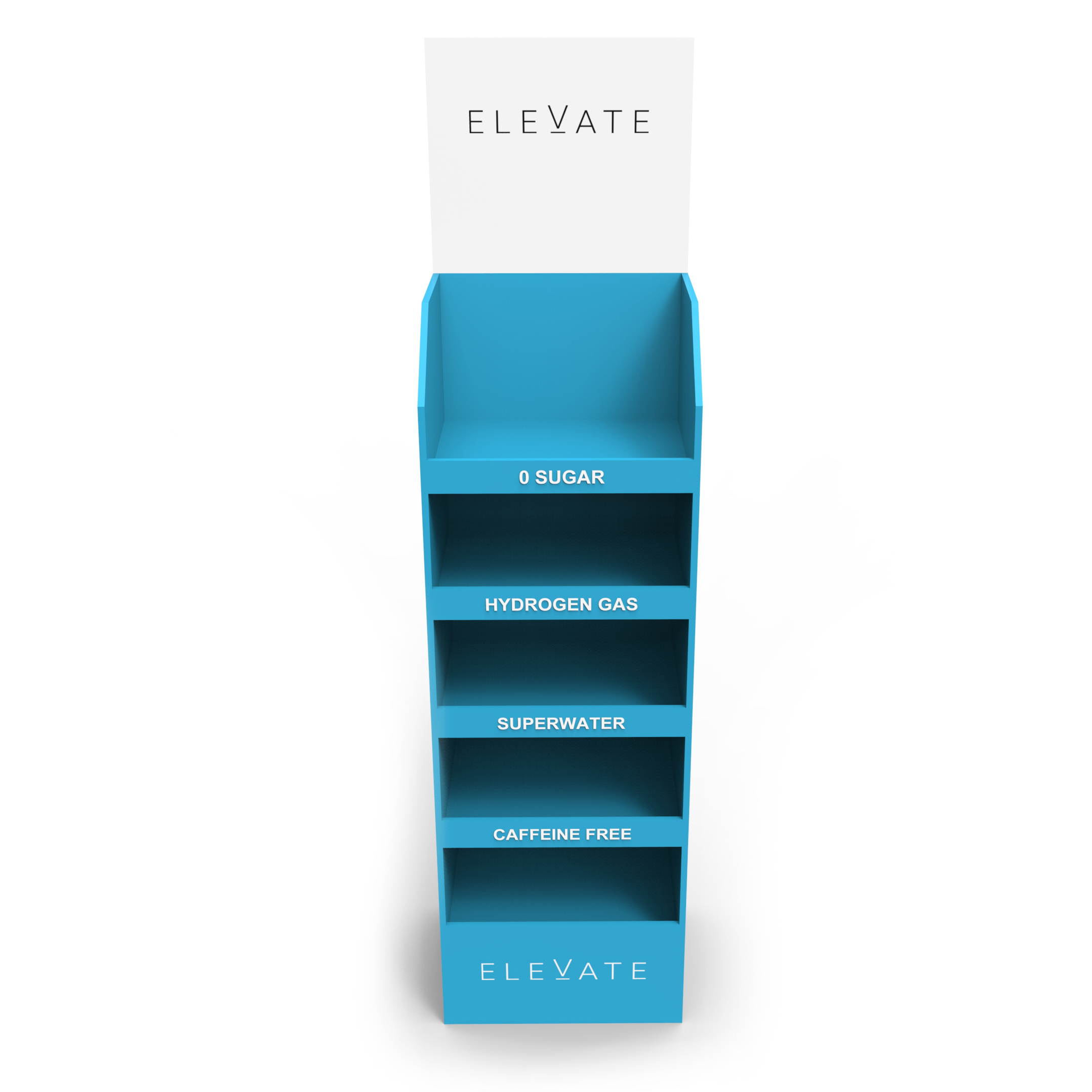 Alkaline Super Water Cardboard Display Stand New Design Pop Rack for Stores — view 2