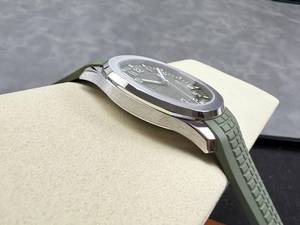 Montre de luxe de qualité supérieure, étanche, mécanique, 40 mm, mouvement ETA 330 DDF Factory, épaisseur 8,3 mm, bracelet PP vert. - Product Image 4