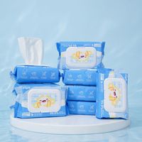 Lingettes humides écologiques jetables fabriquées en Chine, lingettes humides jetables avec motif floral