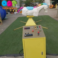 Machine de jeu de plein air gonflable mécanique pour enfants et adultes, jeu de rodéo gonflable, taureau, cheval, licorne