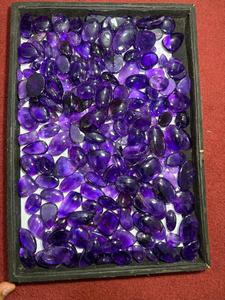 Wholesale Natural Amethyst Cabochon Gemstone | Polished Purple Quartz Loose <b>Stone</b> for Jewelry Making | Custom Shapes & Sizes - Product Image 2