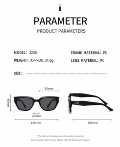 Lunettes de soleil carrées multicolores, mode rétro, pour femmes et hommes, monture en PC, protection UV, lunettes de soleil élégantes - Product Image 2