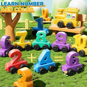 Juego de Tren Magnético con Números para Niños Pequeños, Juguete de Conteo y Clasificación de Colores, Juguete Educativo, Tren de Plástico, Regalo de Cumpleaños para Niños y Niñas - Product Image 6