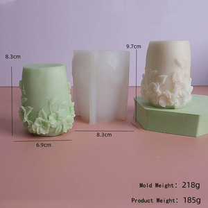 Toptan yeni Rattan çiçek kokulu mum silikon kalıp DIY asılı Rattan çiçek ev dekorasyon reçine mum kalıp - Product Image 5