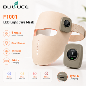 <span class=keywords><strong>Masque</strong></span> facial <span class=keywords><strong>LED</strong></span> BULUCE F1001 OEM, logo personnalisé, appareil de beauté facial en silicone, marque privée, équipement de soin du <span class=keywords><strong>visage</strong></span> rechargeable - Product Image 3