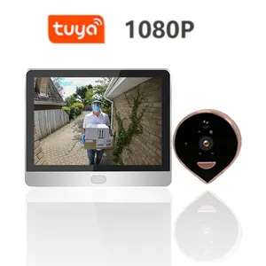 Enxun Vídeo Campainha WIFI 1080P HD Telefone Ao Ar Livre Campainha Câmera De Segurança De Vídeo Intercomunicador IR Night Vision AC USB Power Smart Home