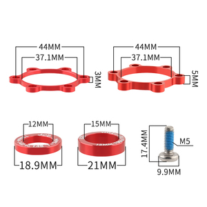Muqzi trung tâm xe đạp Spacer Bộ chuyển đổi phía trước phía sau trung tâm 15x100 đến 110mm 12x142 đến 148mm boos t <span class=keywords><strong>HUB</strong></span> Bộ chuyển đổi Spacer máy giặt - Product Image 3