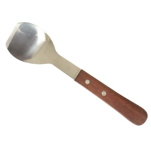 Handmade Wooden Wide Spatula Ice Cream Scoop Teppanyaki Honey Spatula Food <b>Safe</b> Manual <b>Tool</b> - Product Image 2
