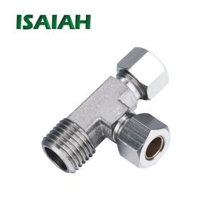Raccords d'<span class=keywords><strong>air</strong></span> enfichables de branche de té de connecteur pneumatique en gros d'usine pour la compression - Product Image 1