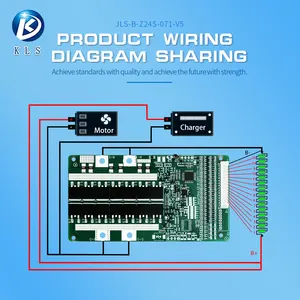 KLS BMS ไฟฟ้าสกู๊ตเตอร์ 6s 7s 8s 10s 13s 12v 24v แบตเตอรี่ลิเธียม bms เหมาะสําหรับไฟฟ้าสกู๊ตเตอร์ข้อกําหนดต่างๆ