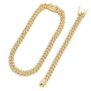 <span class=keywords><strong>Cadena</strong></span> de eslabones cubanos para hombre, collar cubano de Miami, <span class=keywords><strong>cadena</strong></span> chapada en plata <span class=keywords><strong>dorada</strong></span> de 18 quilates, cadenas de corte de diamante, joyería de Hip Hop para hombres y mujeres - Product Image 1