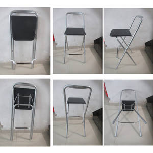 29 "Backless Metal katlanır yüksek <span class=keywords><strong>Bar</strong></span> taburesi ahşap koltuk - Product Image 2