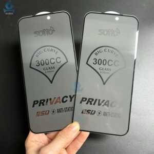 Protection d'écran anti-espion ESD 300cc pour téléphone, accessoires téléphoniques antistatiques pour Android, verre trempé de confidentialité pour <span class=keywords><strong>iPhone</strong></span> 17 Pro - Product Image 1