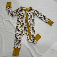 Zs Wholesale Nouveau Design Combinaison de Bébé à Motifs Spéciaux pour Garçons et Filles, en Bambou Ultra Doux, avec Fermeture Éclair Bidirectionnelle, Style Europe Amérique