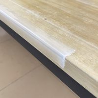 Usine prix de gros bord protecteur Silicone PVC matériel bébé épreuvage clair Table coin gardes pré-adhésif