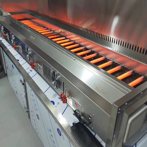 HOUSHAN A8 Series 4 Controls Professional Commercial Smokeless Stainless Steel <b>BBQ</b> LPG/ High Temperature A8-4 Control - Product Image 1