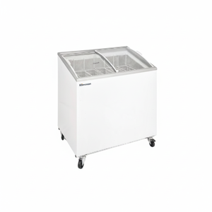 Congelador Comercial Klimasan de 137 L, Temperatura Única, para Supermercado, Refrigerador de 2 Puertas con Vidrio Angulado, Congelador Horizontal para Helados - Product Image 2