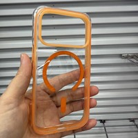 Coque de téléphone magnétique transparente antichoc quatre côtés avec bouton photo pour iPhone 17 Pro Max, Nouveauté 2025