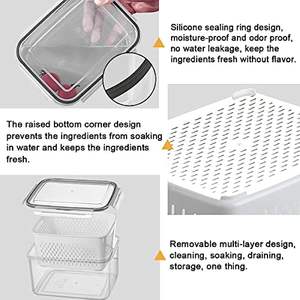 Égouttoir de cuisine moderne en plastique 2023 pour légumes, fruits, pâtes cuites, vaisselle sèche, à poser sur l'évier - Product Image 3