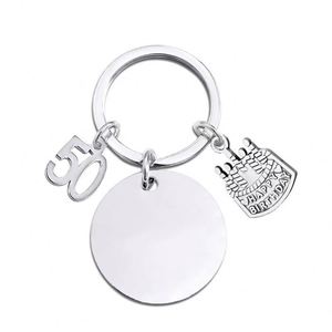 <b>Custom</b> Logo Happy Birthday Stainless Steel 3D Shape UV Printed Engraving Carabiner Keychain Material Birthday Gift Key Chain - Product Image 2