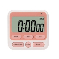 Timer Dapur Layar Digital Tampilan Besar Timer Digital Persegi Penghitung Waktu Masak Hitung Mundur Jam Alarm Stopwatch Tidur