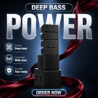 Sistema de Altavoces Line Array Activos Leon Audio de 2000W Clase D con DSP, Altavoces Line Array de Madera con Doble Woofer de 6 Pulgadas